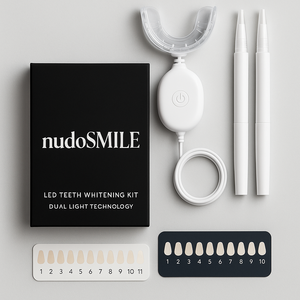 NudoSmile™ LED Teeth Whitening Kit — Dual Light Technology